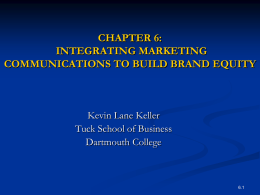 BUILDING, MEASURING, AND MANAGING BRAND EQUITY