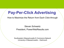 Pay-Per-Click Advertising - University of Massachusetts