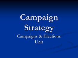 Election Campaigns