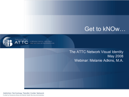Get to kNOw: ATTC Network Style Guide