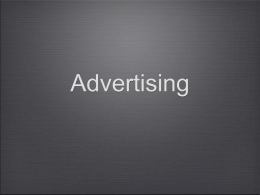 Advertisement Strategies