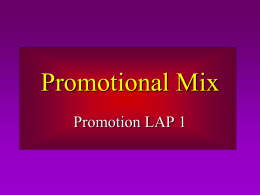 Promotional Mix Powerpoint