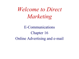 Direct Marketing Ch16 S10