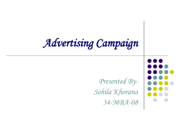 Advertising Campaign