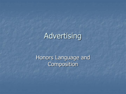 Advertising - HyattLangandCompHonors