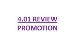 4.01 review promotion c