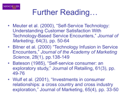 Lecture 6 Retail Personal Service