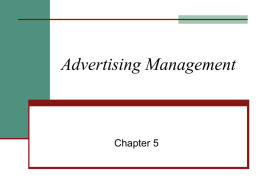 Advertising Management Program
