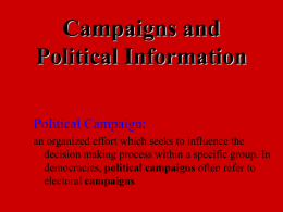 political campaigns