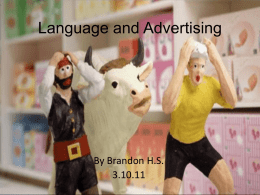 Language and Advertising