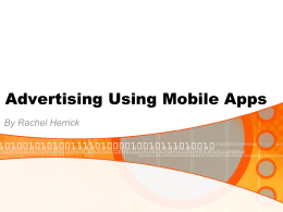 Advertising Using Mobile Apps