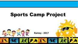 Sports Camp Project