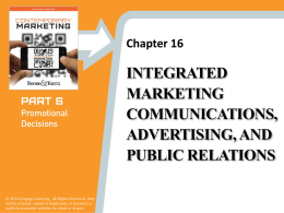 Integrated Marketing Communications, Advertising, and