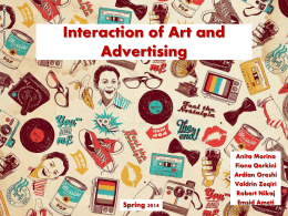 Interaction of Art and Advertising