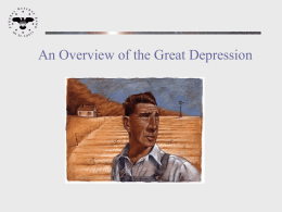 An Overview of the Great Depression