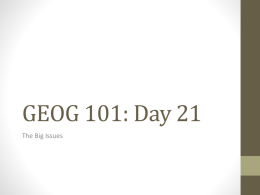 GEOG 101: Day 21