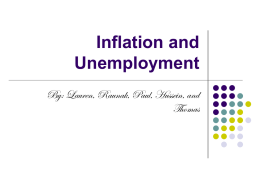 Inflation and Unemployment Day 1
