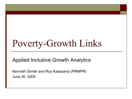 Growth elasticity of poverty