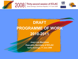 draft programme of work 2010-2011