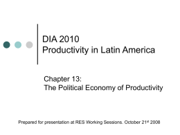 Political Economy of Productivity - Inter