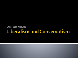 Liberal or Conservative?