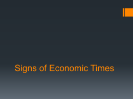 Signs of Economic Times