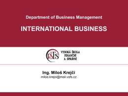 What is international business