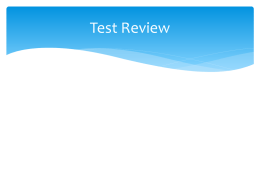 Test Review 4