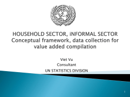 Conceptual Framework and data collection for value added