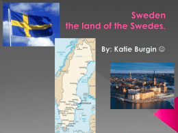Sweden the land of the Swedes. - Fort Thomas Independent Schools