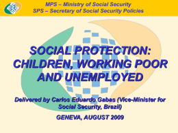 Apresentação do PowerPoint - Social Protection Platform