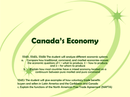 Canada`s Economy - Effingham County Schools