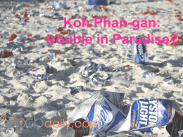 Koh Phan-gan: trouble in Paradise?