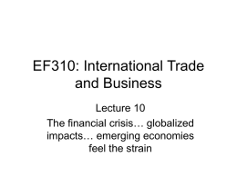 EF310: International Trade and Business