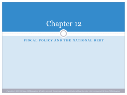 Fiscal policy - McGraw Hill Higher Education - McGraw