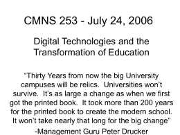 CMNS 253 - July 24, 2006