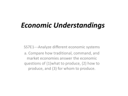 Economic Understandings Powerpointx