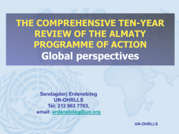 Global perspectives - United Nations Economic Commission for Africa