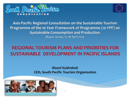 New Tourism Development in the Region