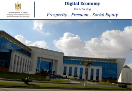 Digital Economy to Achieve Prosperity, Freedom and Social Justice