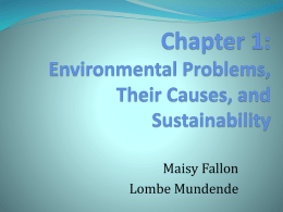 AP Environmental Science Chapter 1 Objectives