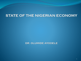2. Performance of the Nigerian Economy