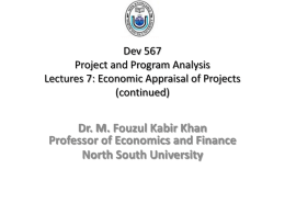 Dev 567 Project and Program Analysis Lectures 7