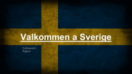 Valkommen a Sverige