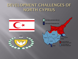 Development Challenges of North Cyprus and the