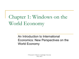 Introduction - An Introduction to International Economics