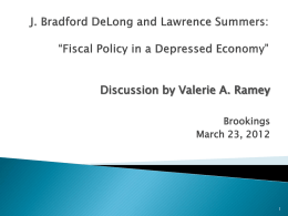 J. Bradford DeLong and Lawrence Summers