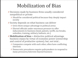 Mobilization of Bias