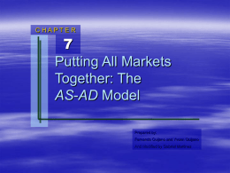 Chapter 7: Putting All Markets Together: The AS