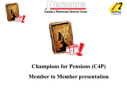 Powerpoint presentation - Member to member
